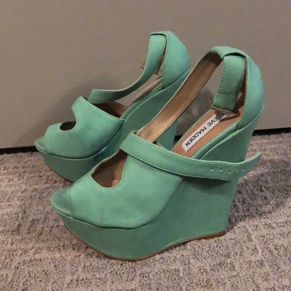Steve Madden Xternal Mint Wedges - Picture 4 of 4
